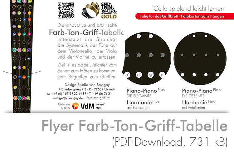 Farb-Ton-Griff-Tabelle.de Flyer 2022 Download