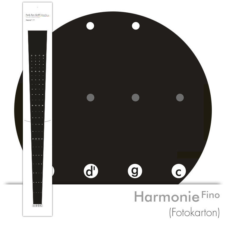 Farbton-Grifftabelle Modell Harmonie Fino (Fotokarton)